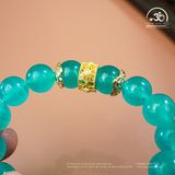  Vòng Tay Đá Amazonite 11mm 5A Phối Charm 
