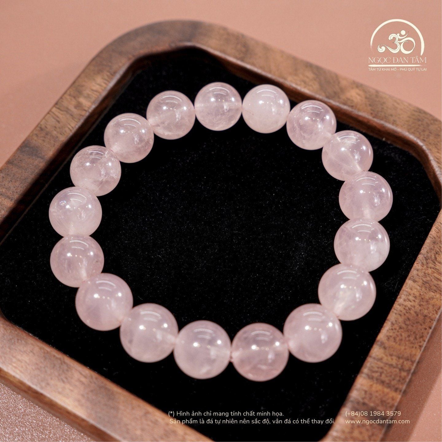  Vòng Tay Thạch Anh Hồng 10mm 4A 