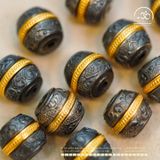  Charm Hamburger Nhỏ 9,54mm - Bạc 925 Mạ Vàng Cao Cấp 