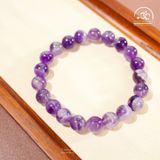  Vòng Tay Thạch Anh Tím Vân Mây 8mm 2A 