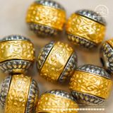  Charm Tường Vân Đầu Hoa 10.56mm - Bạc 925 Mạ Vàng Cao Cấp 