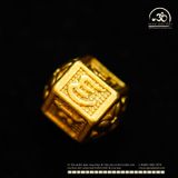  Charm Lục Giác Chú Om 10.44mm - Kim Loại Mạ Vàng Cao Cấp 
