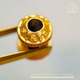  Charm Vạn Phúc 12,79mm - Kim Loại Mạ Vàng Cao Cấp 