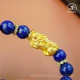  Vòng Tay Ngọc Lưu Ly 10mm 2A Phối Charm Tỳ Hưu 