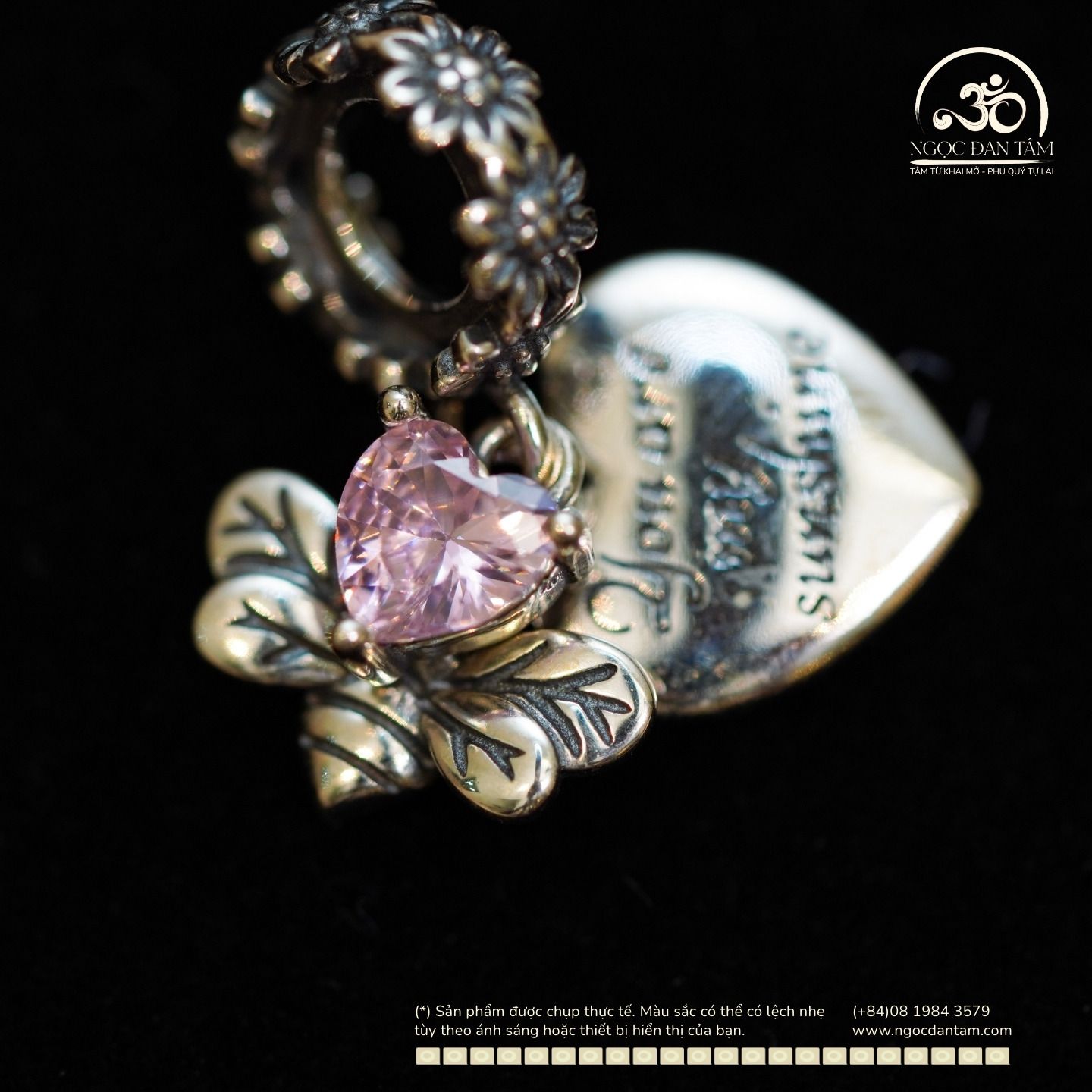  Charm Treo Pandora Ánh Nắng 10.08mm - Bạc 925 Cao Cấp 