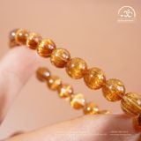  Vòng Tay Tóc Nâu Đồng Trục VVIP 8mm 