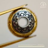  Charm Tường Vân 2 Màu 10,91mm - Bạc 925 Mạ Vàng Cao Cấp 