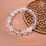  Vòng Tay Thạch Anh Trắng 2A 10mm 