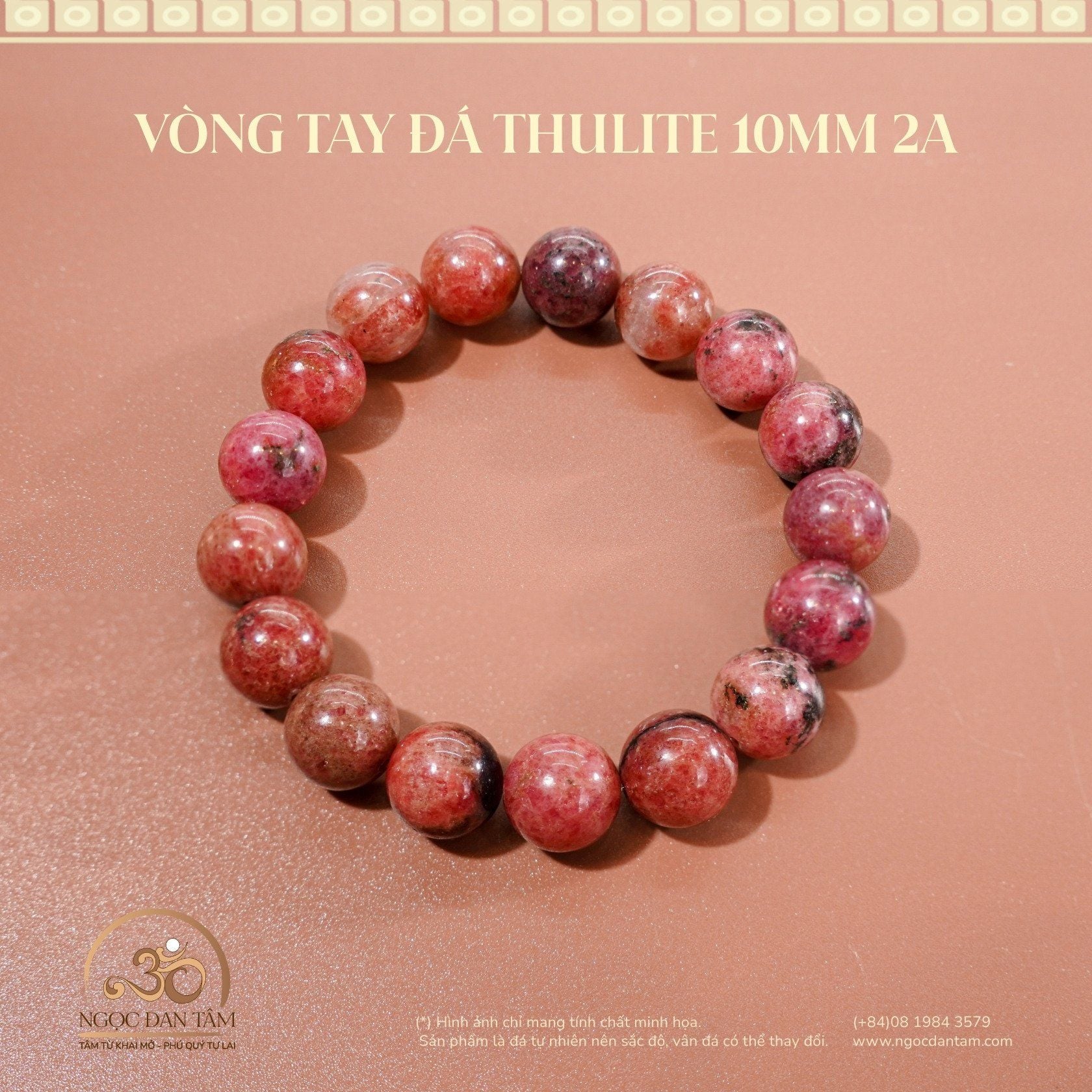  Vòng Tay Thulite 10mm 2A 