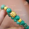  Vòng Tay Lam Ngọc Phối Charm Lu Thống Tỳ Hưu 