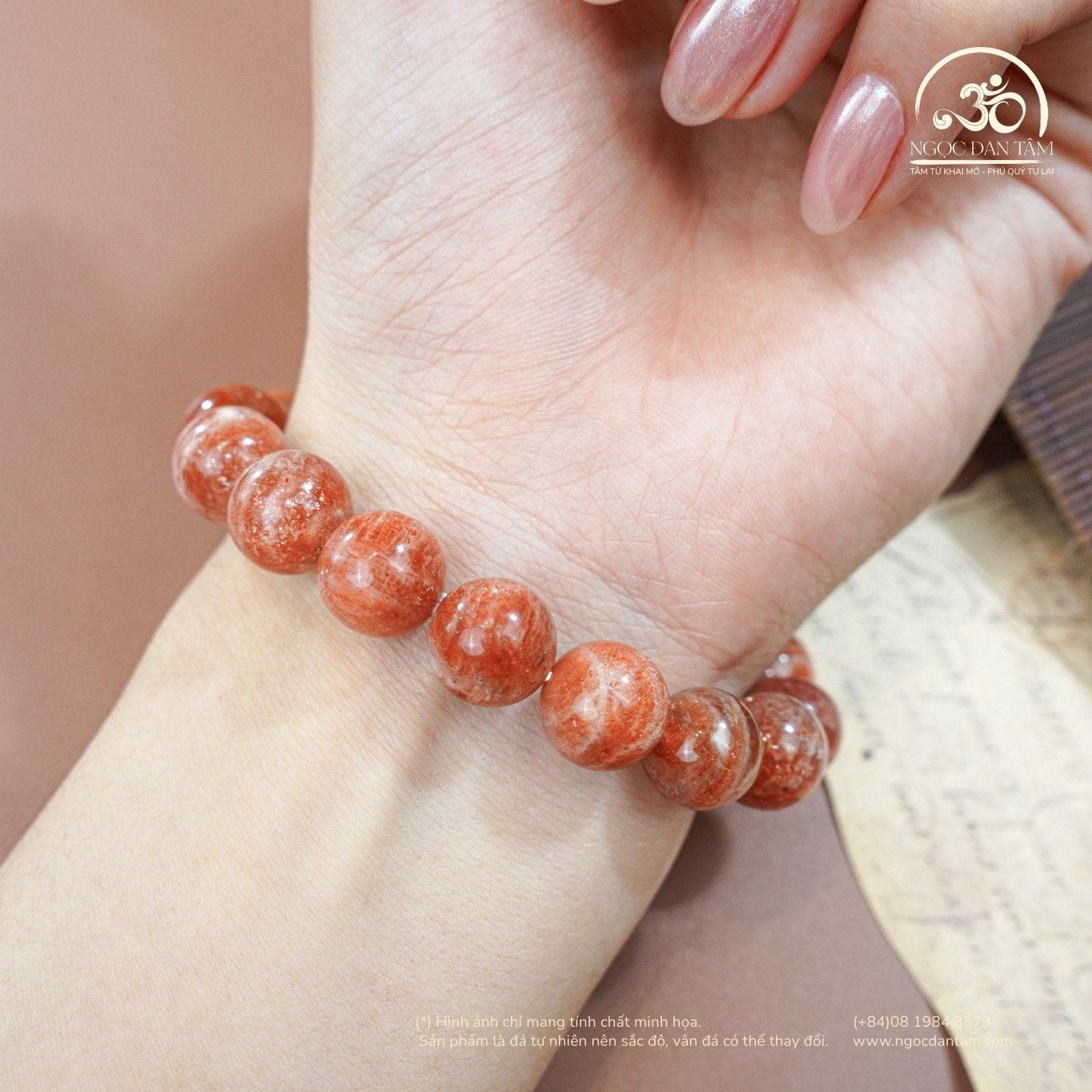  Vòng Tay Đá Mặt Trời 11mm 4A 