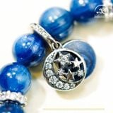  Vòng Tay Kyanite 9mm 4A Phối Charm Pandora 