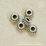  Charm Bánh Xe Bạc 5,22mm - Charm Bạc Cao Cấp 