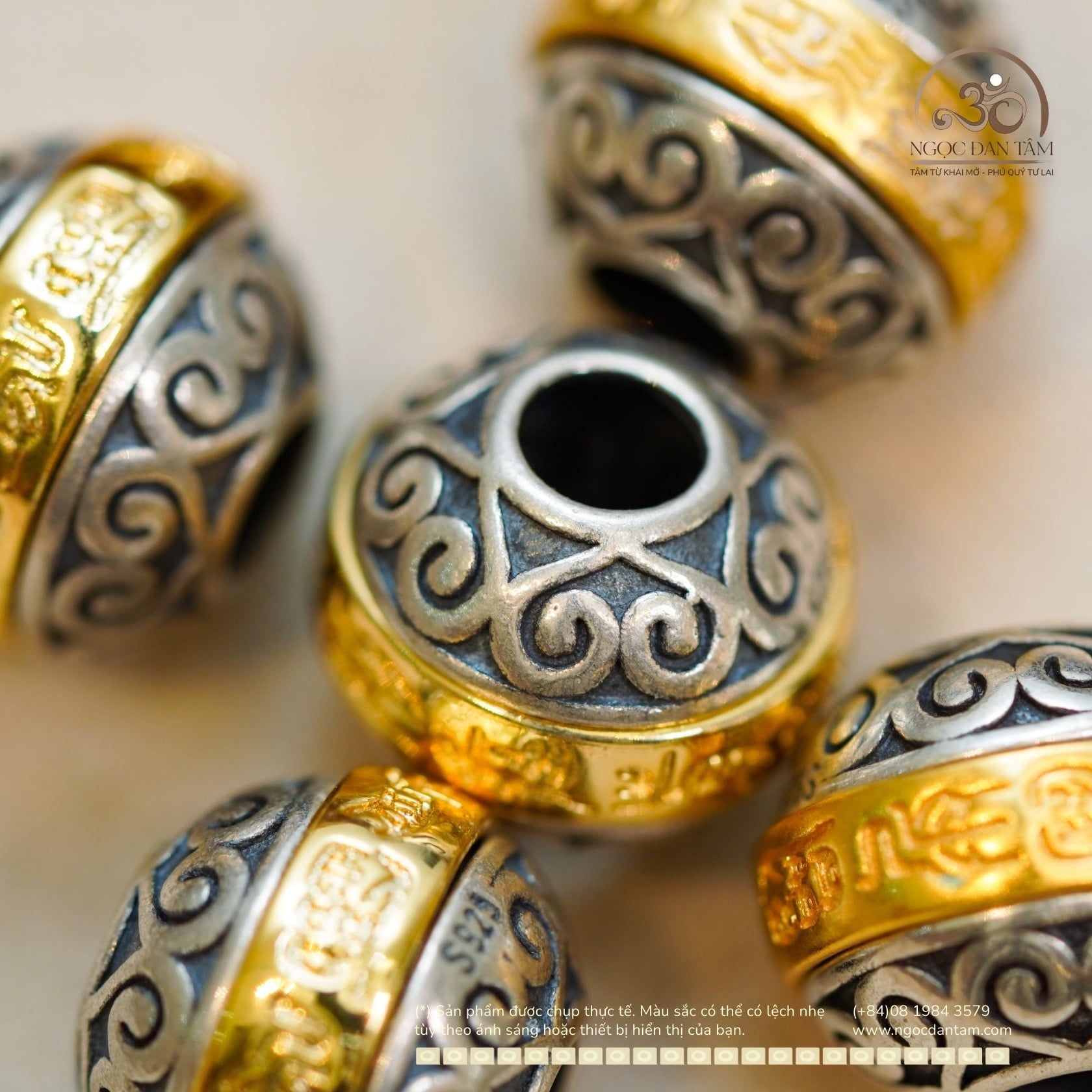  Charm Thái Tuế (Nhỏ) - Bạc 925 Mạ Vàng Cao Cấp 