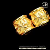  Charm Lu Thống Chữ Thập 7mm - Bạc 925 Mạ Vàng Cao Cấp 