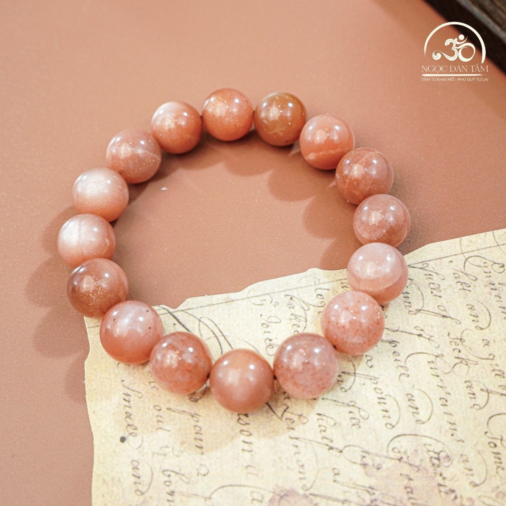  Vòng Tay Đá Mặt Trời 12mm 3A 