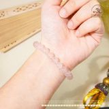  Vòng Tay Đá Thạch Anh Hồng 8mm 4A 