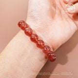  Vòng Tay Thạch Anh Dâu Tây 10mm 5A 