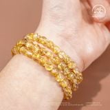  Chuỗi Thạch Anh Tóc Vàng Đồng Trục VVip 6mm 