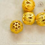  Charm Nụ Hoa 7.16mm - Kim Loai Mạ Vàng Cao Cấp 