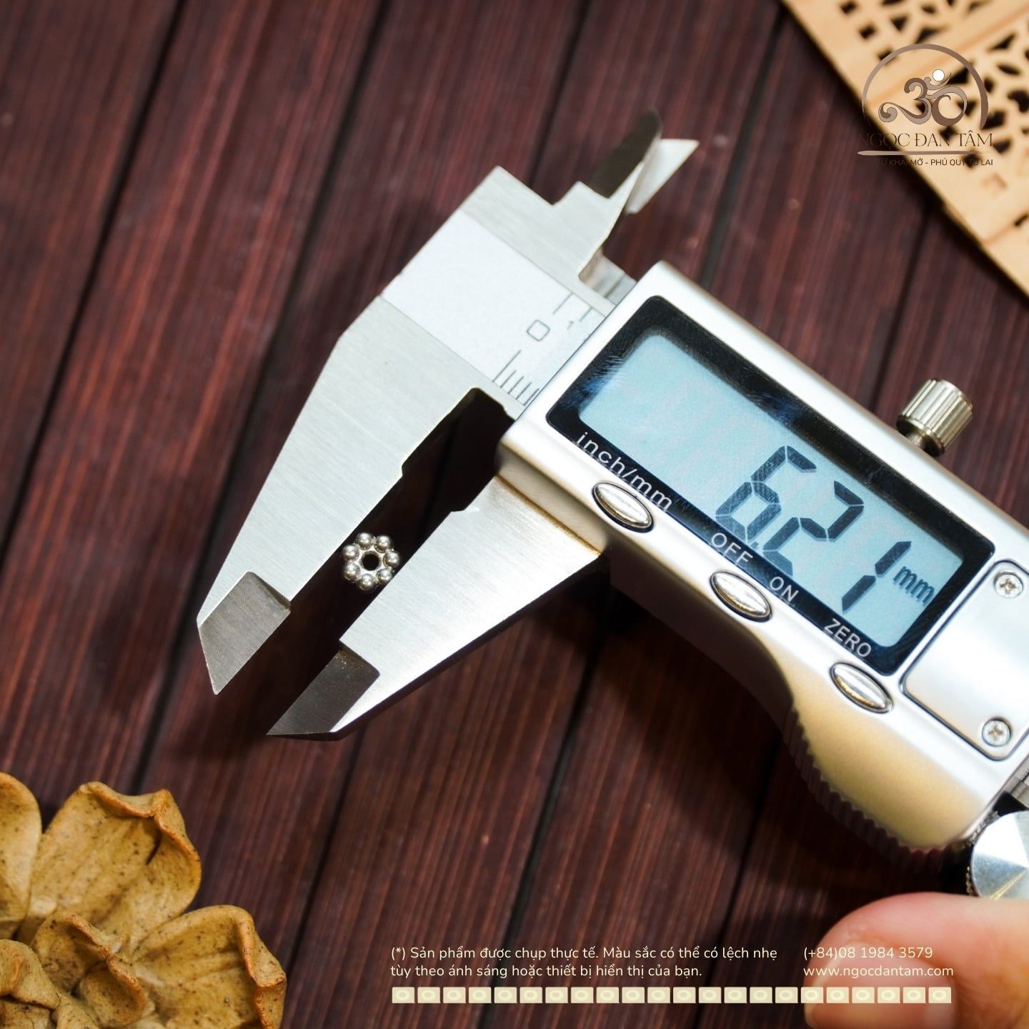  Charm Vòng Tròn Bi - Bạc Cao Cấp 