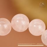  Vòng Tay Thạch Anh Hồng Đậm 8mm 4A 