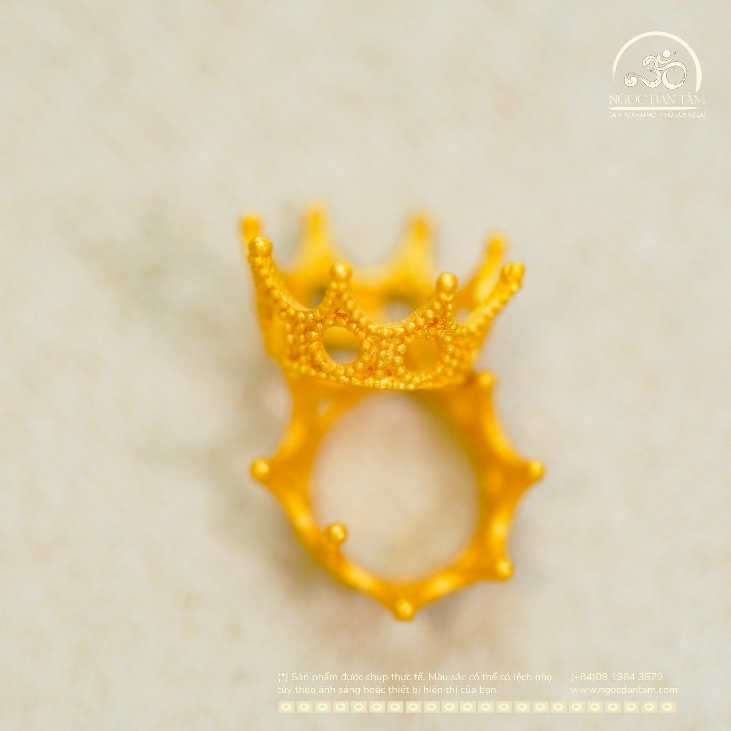  Charm Vương Miện - Kim Loại Mạ Vàng Cao Cấp 