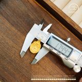  Mặt Dây Chuyền Văn Thù Cửu Cung Bát Quái 12 Cung Hoàng Đạo 17,44mm - Bạc 925 Mạ Vàng Cao Cấp 