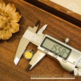  Charm Sư Tử Tuyết 15.58mm - Bạc 925 Mạ Vàng Cao Cấp 