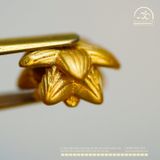  Charm Hoa Sen Cánh Nhọn 9,10mm - Kim Loại Mạ Vàng Cao Cấp 