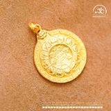  MDC Văn Thù Cửu Cung 8 Hướng 19,75mm - Bạc 925 Mạ Vàng Cao Cấp 