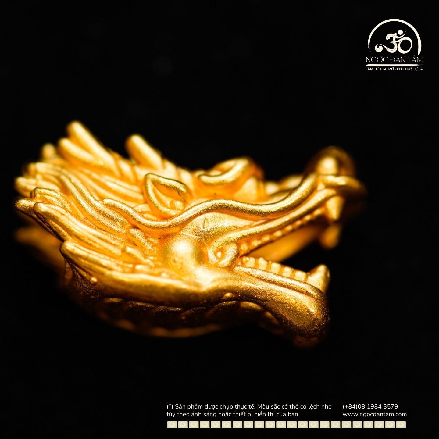  Charm Thần Long 18.65mm - Bạc 925 Mạ Vàng Cao Cấp 