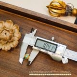  Charm Tròn May Mắn 10.41mm - Kim Loại Mạ Vàng 