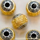  Charm Tường Vân 2 Màu 10,91mm - Bạc 925 Mạ Vàng Cao Cấp 