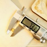  Charm Trụ Tròn Vảy Rồng Nhỏ - Bạc 925 Mạ Vàng Cao Cấp 