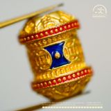  Charm Vạn Phúc 12,79mm - Kim Loại Mạ Vàng Cao Cấp 