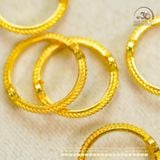  Charm Bọc Đá 10mm - Kim Loại Mạ Vàng Cao Cấp 