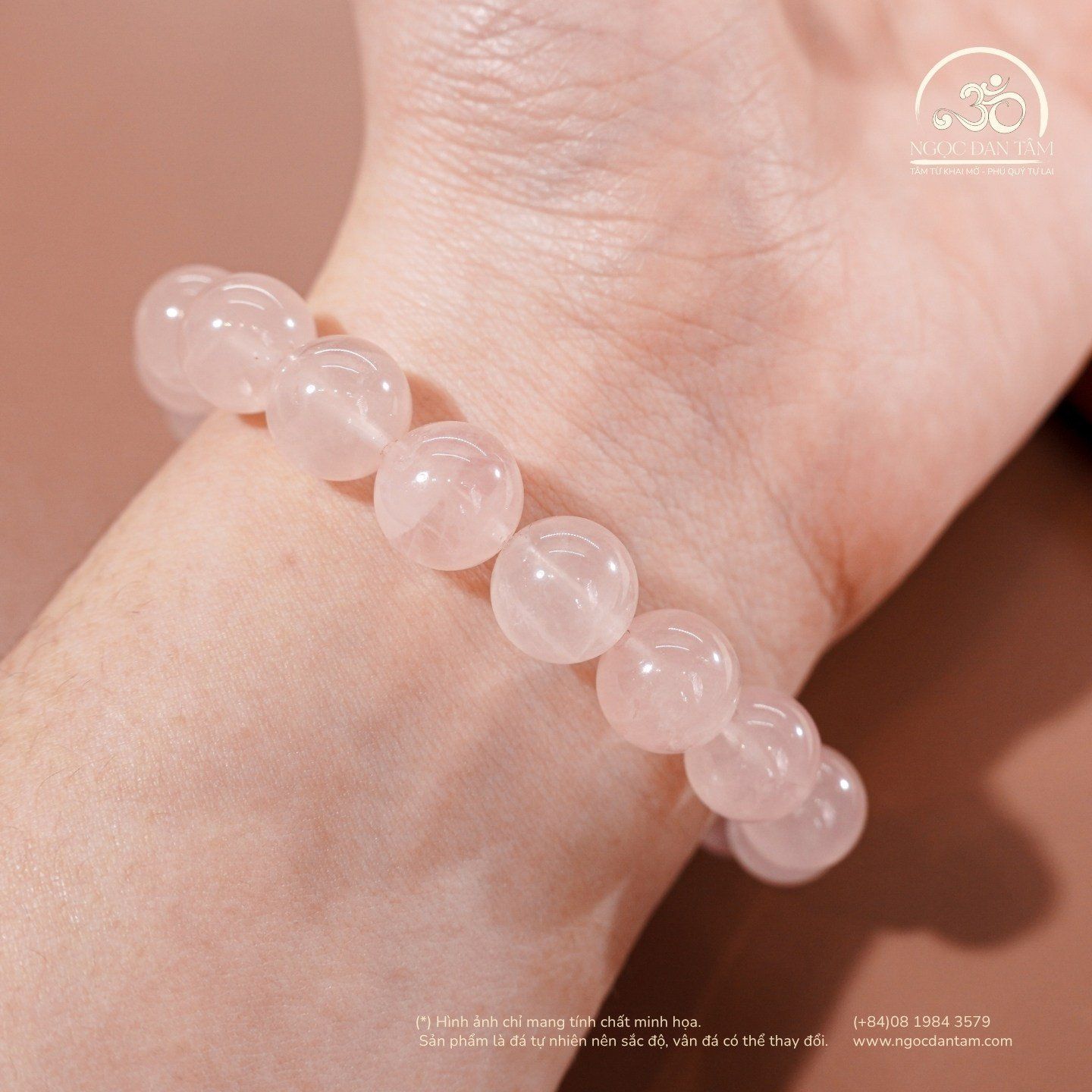  Vòng Tay Thạch Anh Hồng 10mm 4A 