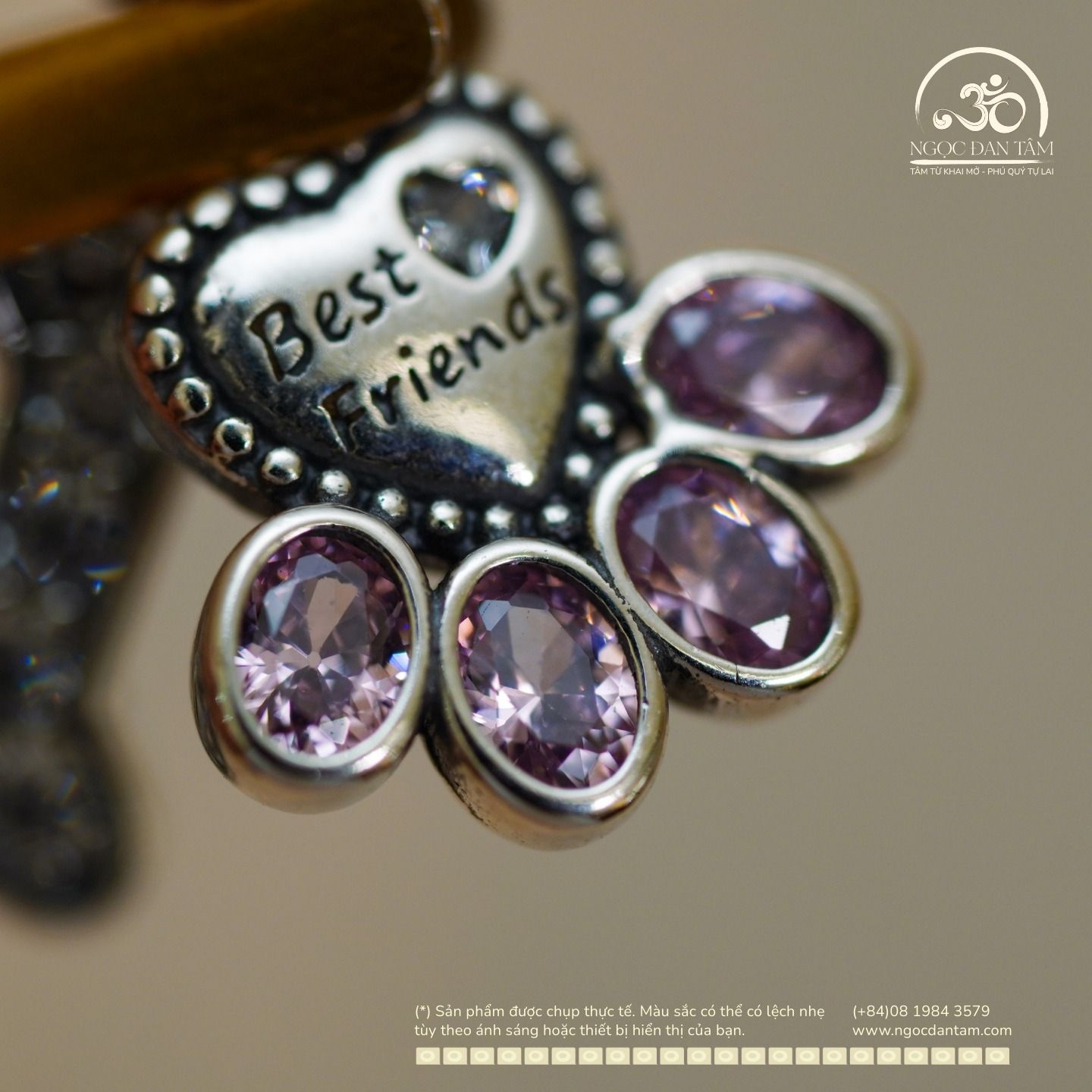  Mặt Treo Pandora Xương 12,34mm - Bạc 925 Cao Cấp 