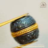  Charm Dao Phổ Ba 4 Mặt (Phurpa) 12,8 - Bạc 925 Mạ Vàng Cao Cấp 