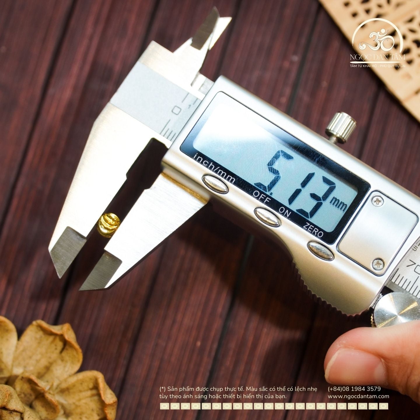  Charm Bi Tròn Cắt Giác Xoắn 5mm - Kim Loại Mạ Vàng Cao Cấp 