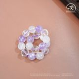  Vòng Tay Thạch Anh Hỗn Hợp Cắt Giác 10mm 