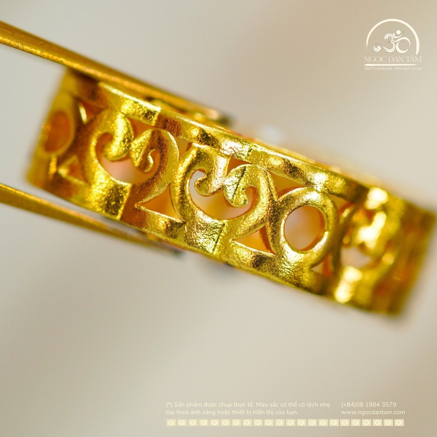  Charm Bướm Mây 22,57mm - Kim Loại Mạ Vàng Cao Cấp 