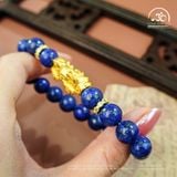  Vòng Tay Ngọc Lưu Ly 10mm 2A Phối Charm Tỳ Hưu 