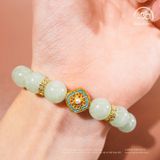  Vòng Tay Cẩm Thạch Sơn Thủy 10mm 4A Phối Charm 