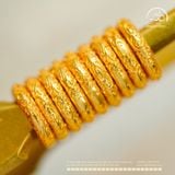  Charm Tròn Mạ Vàng 8mm - Bạc Mạ Vàng Cao Cấp 