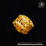  Charm Thùng Đính Ngọc 9,83mm - Kim Loại Mạ Vàng Cao Cấp 