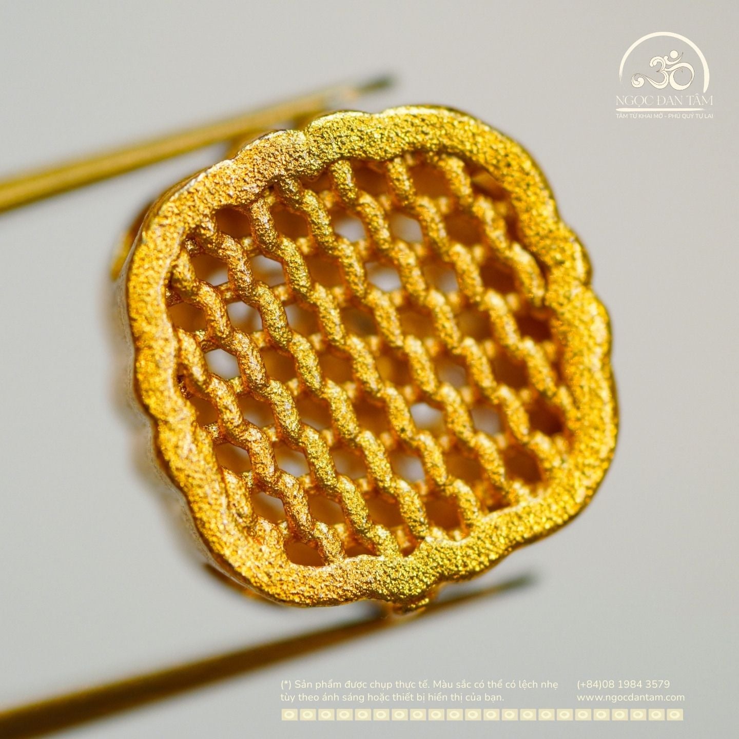  Charm Bướm Ren Xanh Băng Đính Ngọc Trai 11,09mm - Kim Loại Mạ Vàng Cao Cấp 