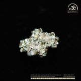  Charm Bạc Cỏ 3 Lá Nhỏ 8mm - Bạc Cao Cấp 