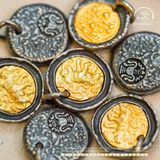  Charm Voi Thần 15,04mm - Bạc 925 Mạ Vàng Cao Cấp 